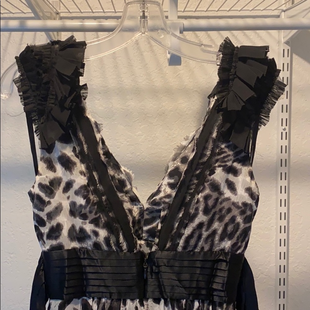 Long leopard print dress